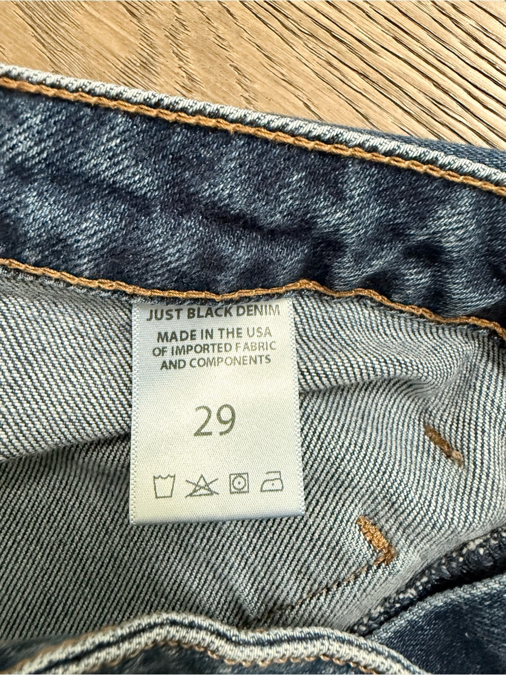 Just Black Denim Sailor Pocket Wide Leg Jeans 29 - Picture 6 of 12